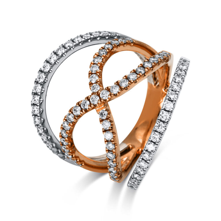 Ring 18 kt RG+WG