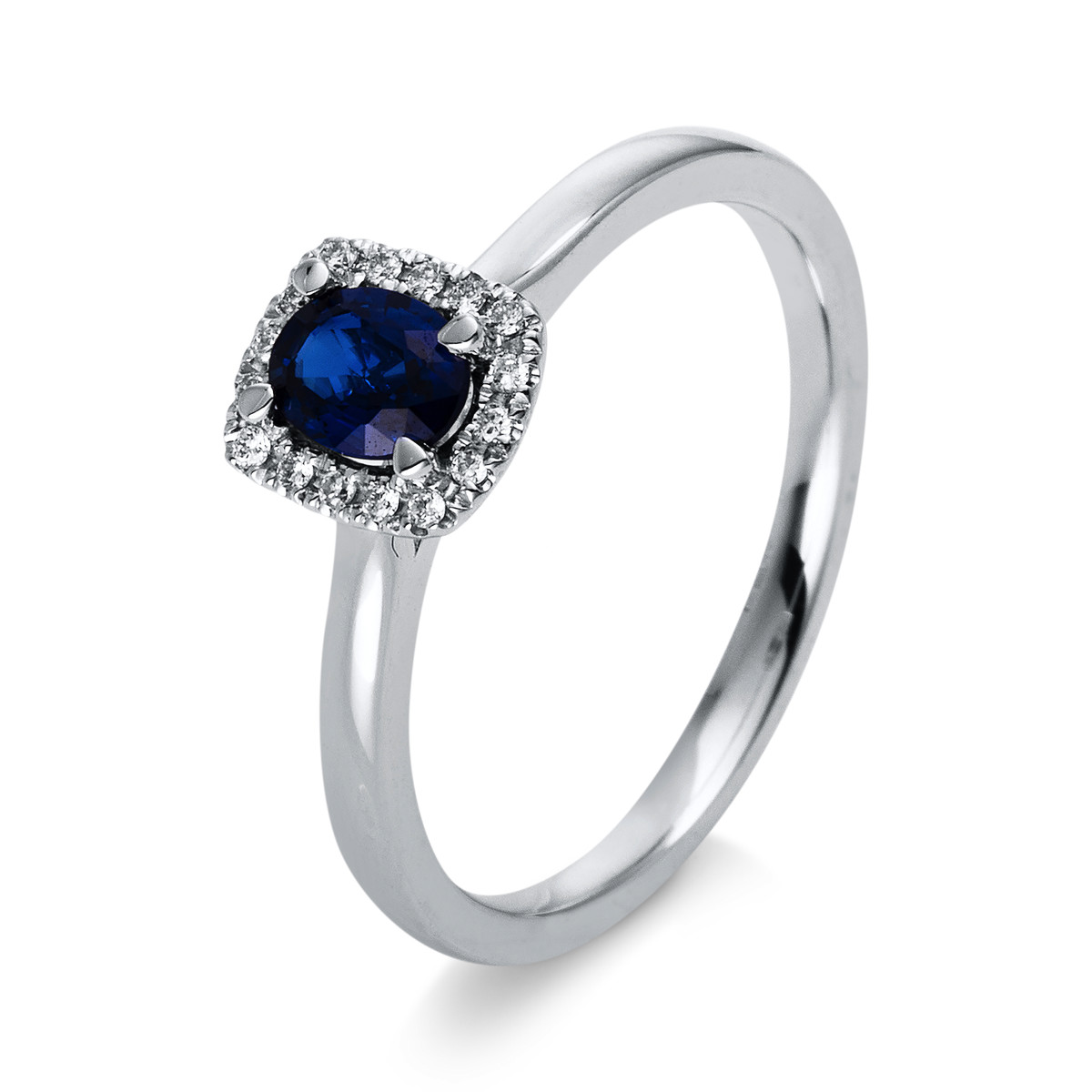 Ring 4er-Krappe 18 kt WG