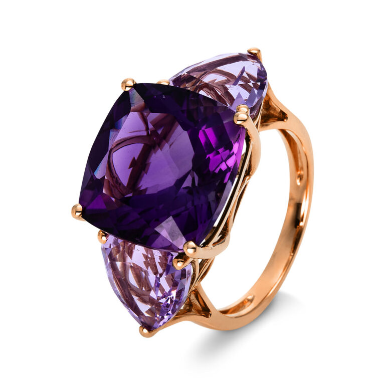 Ring 4er-Krappe 18 kt RG