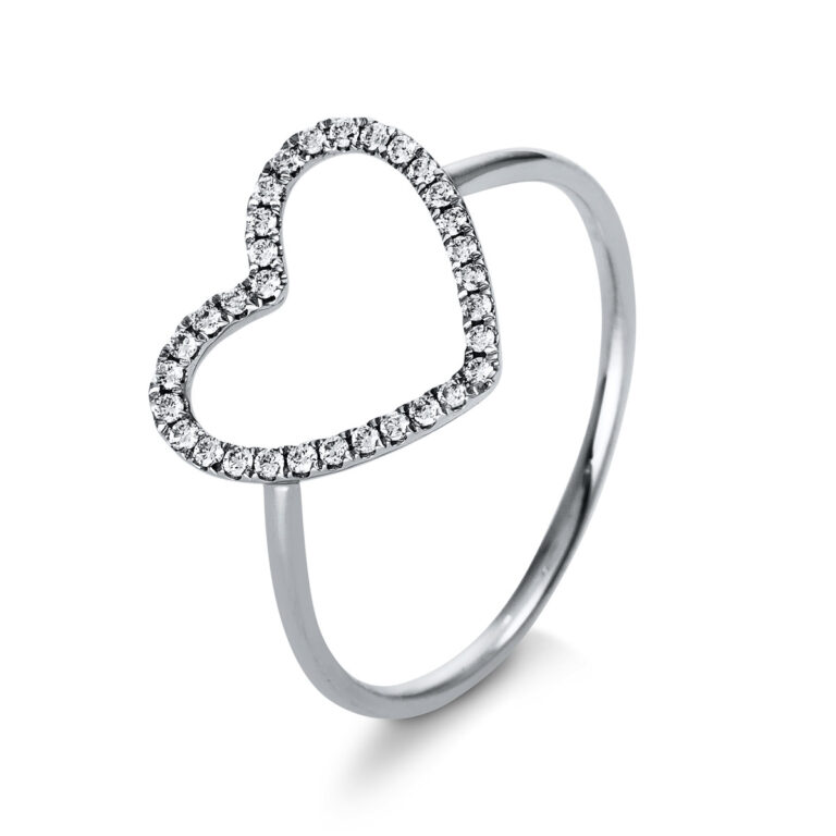 Ring 18 kt WG "Herz"