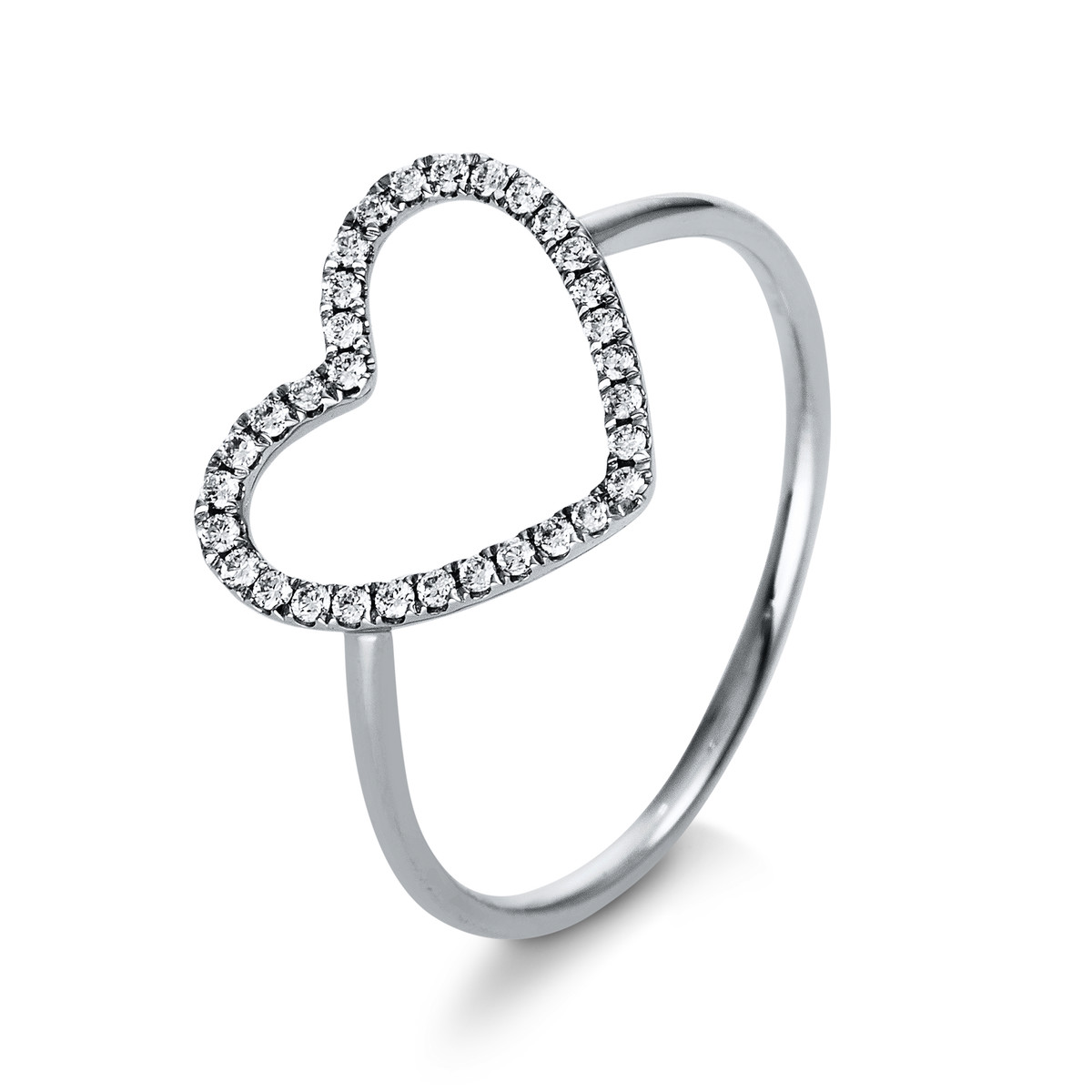 Ring 18 kt WG "Herz"