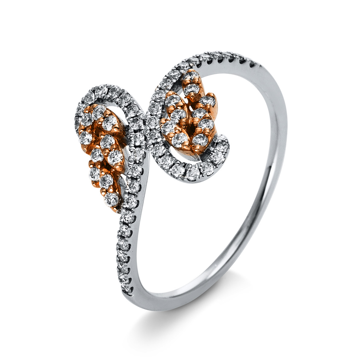 Ring 18 kt RG+WG