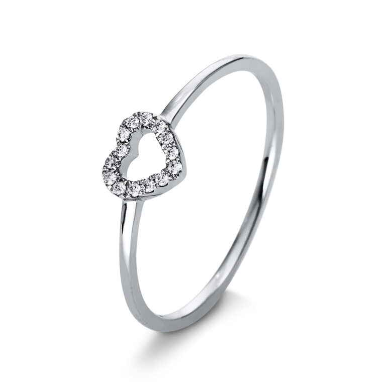 Ring 18 kt WG "Herz"