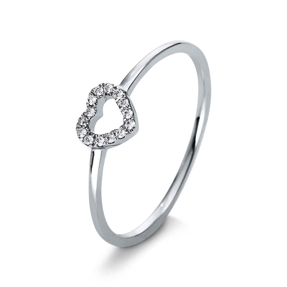 Ring 18 kt WG "Herz"