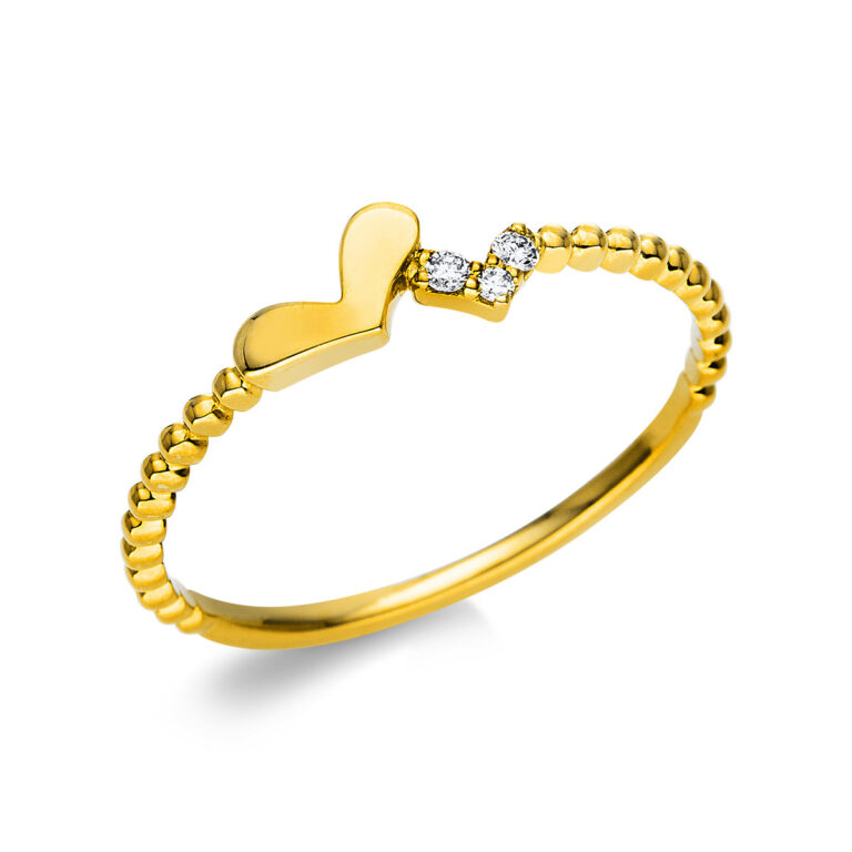 Ring 18 kt GG "Herzen"