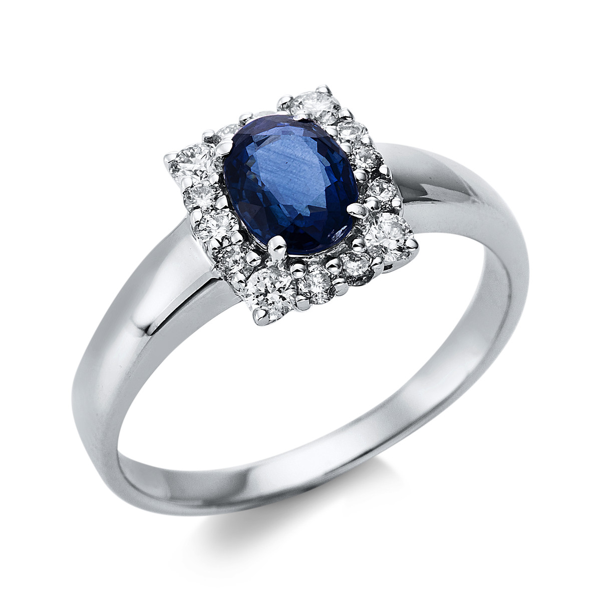 Ring 4er-Krappe 14 kt WG