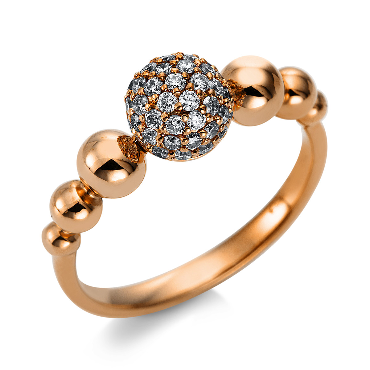 Ring 18 kt RG "Kugel"