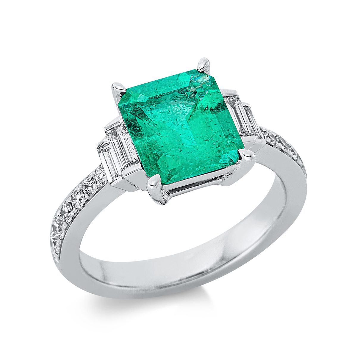 Ring 4er-Krappe 18 kt WG