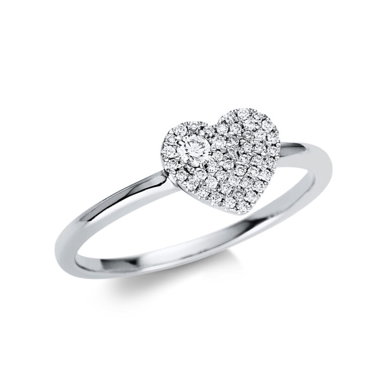 Ring 18 kt WG "Herz"