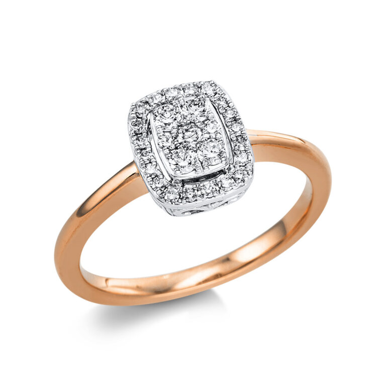 Ring 18 kt RG+WG