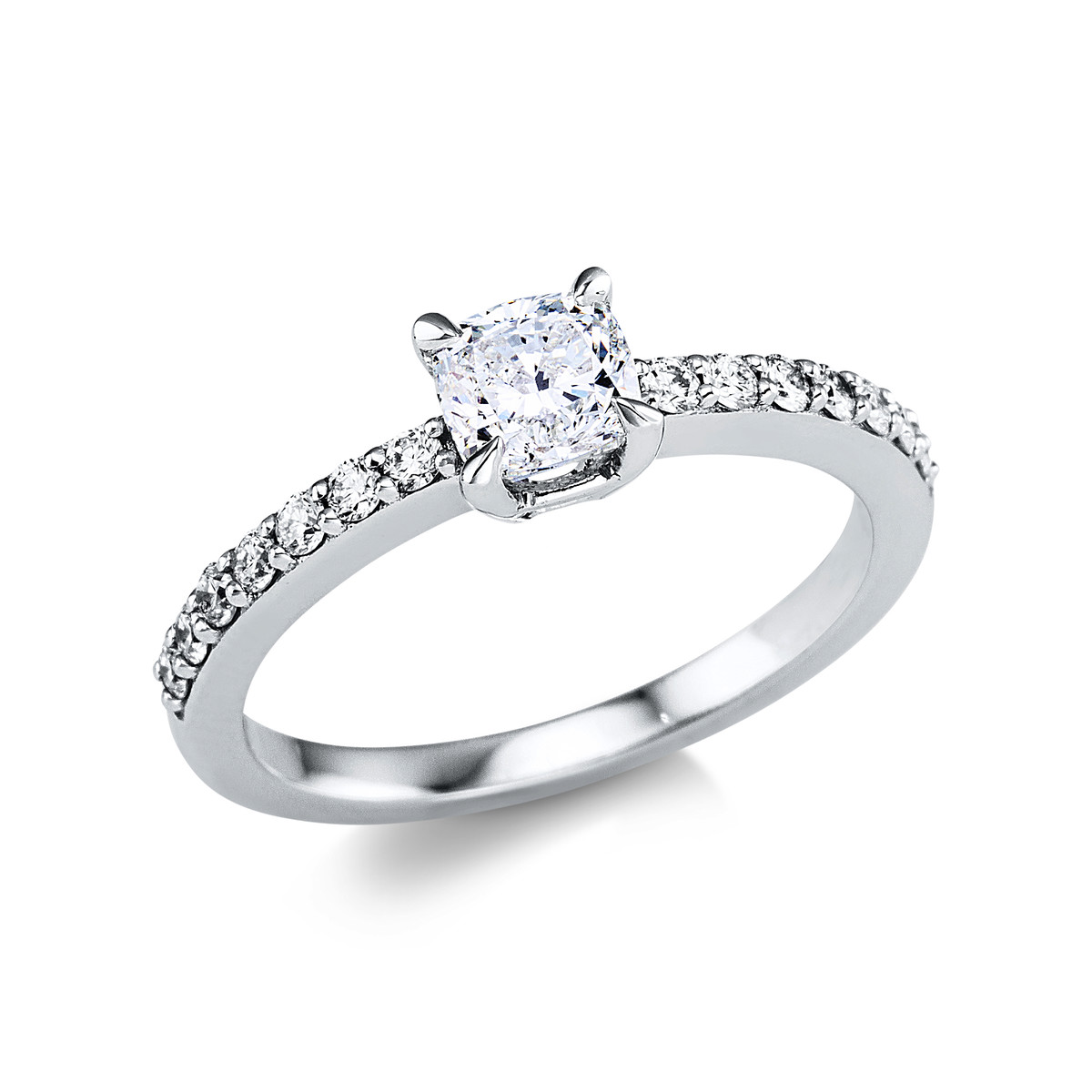 Ring 4er-Krappe 18 kt WG
