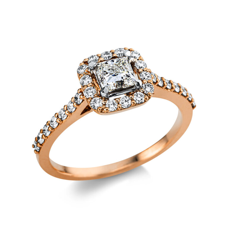 Ring 4er-Krappe 18 kt RG