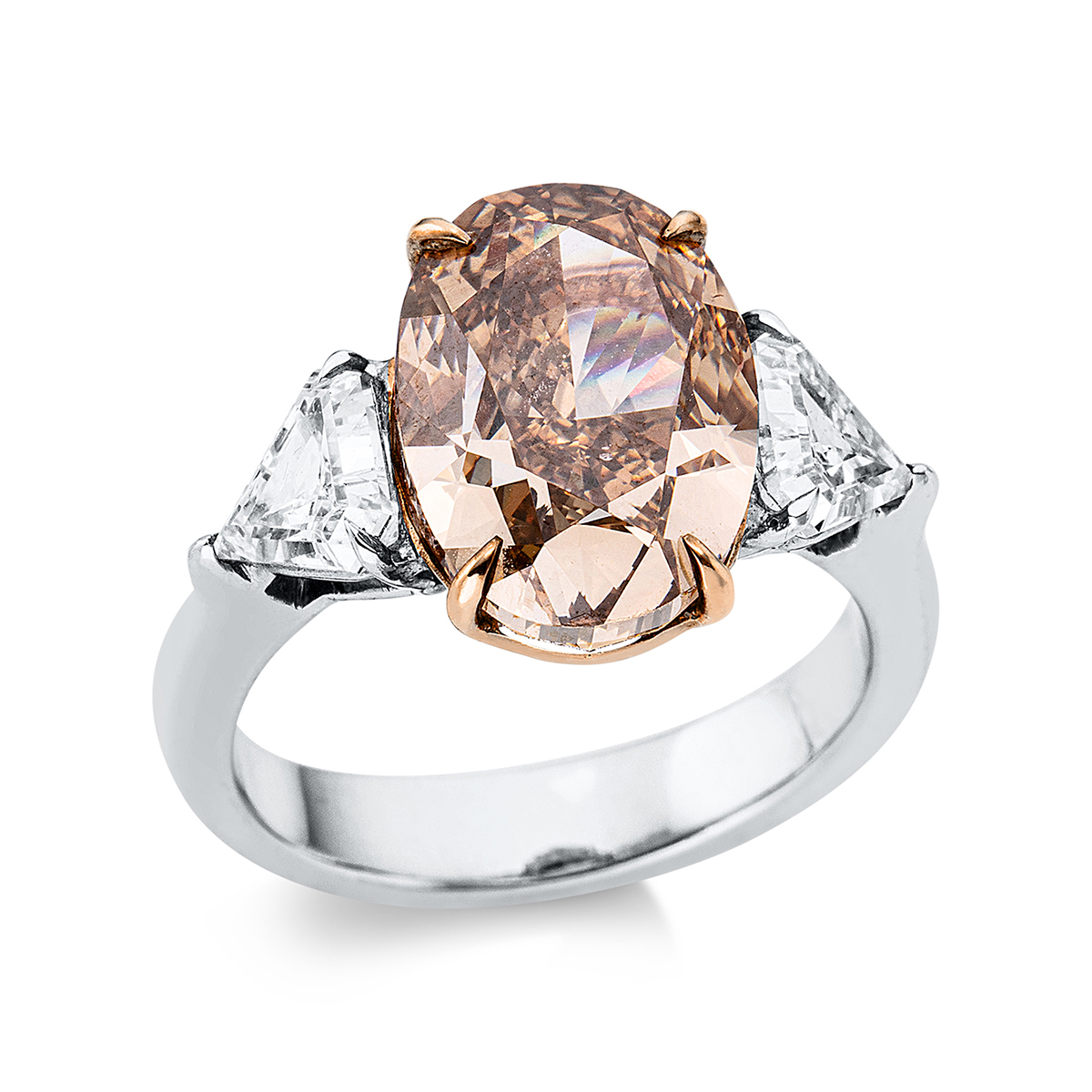 Ring 4er-Krappe 18 kt WG+RG, GIA 5246259575