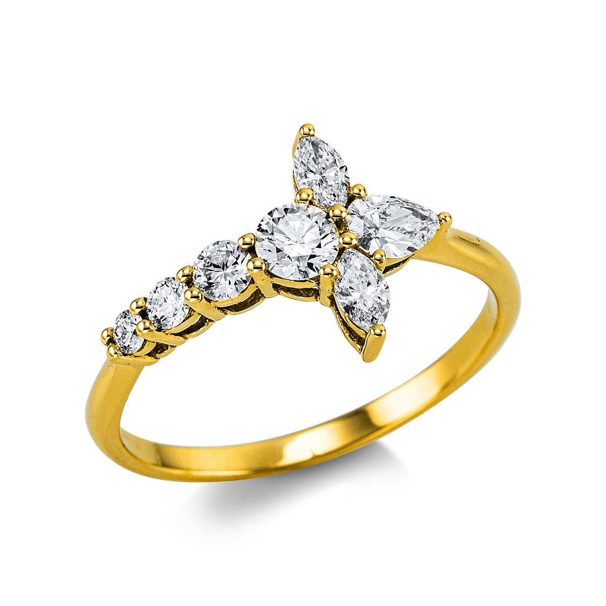 Ring 18 kt GG "Kreuz"