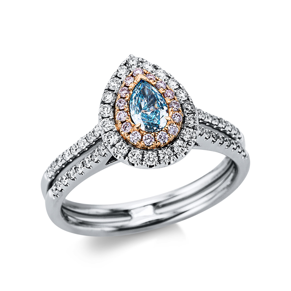 Ring 18 kt WG+RG "GIA6345189738"