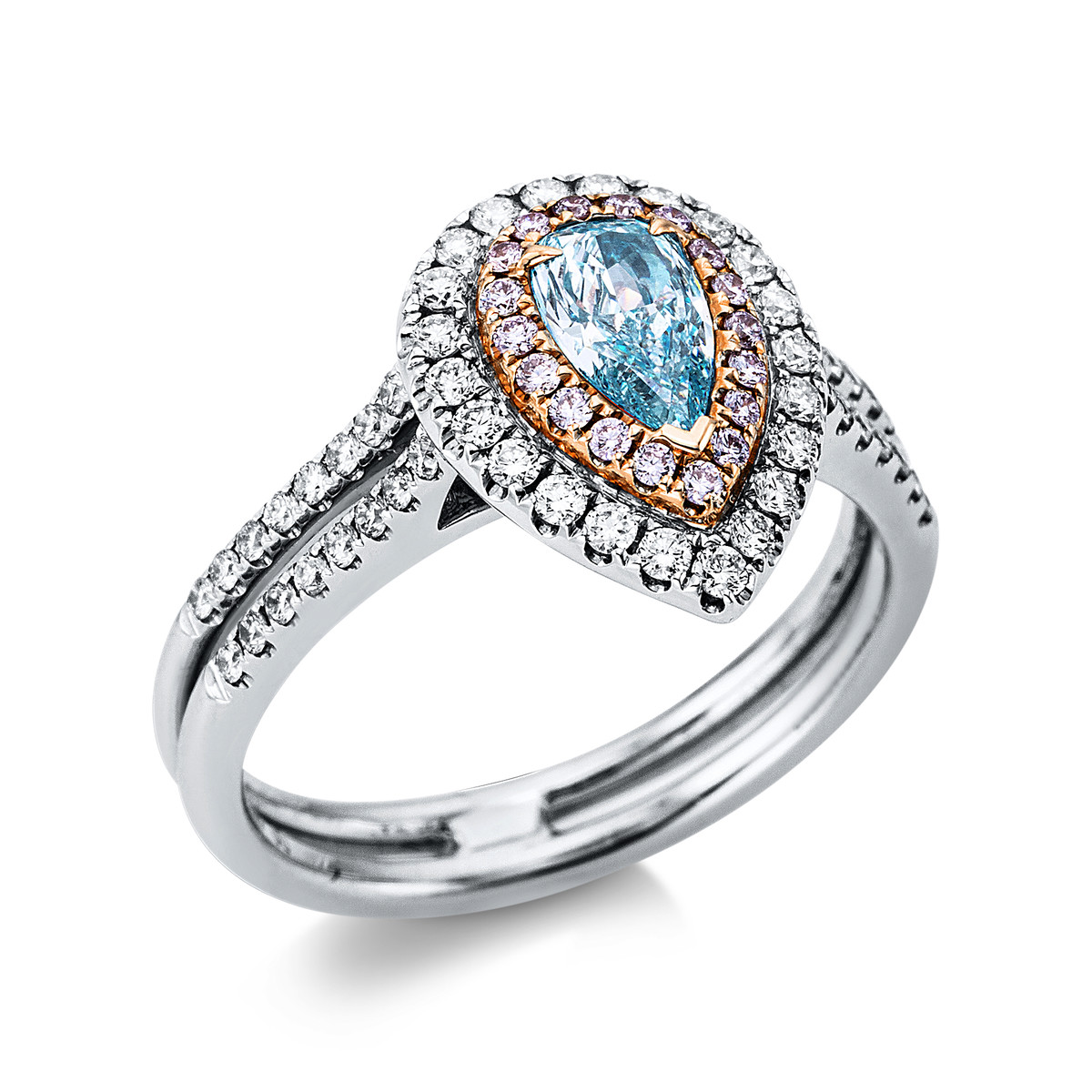 Ring 18 kt WG+RG, GIA5346191647