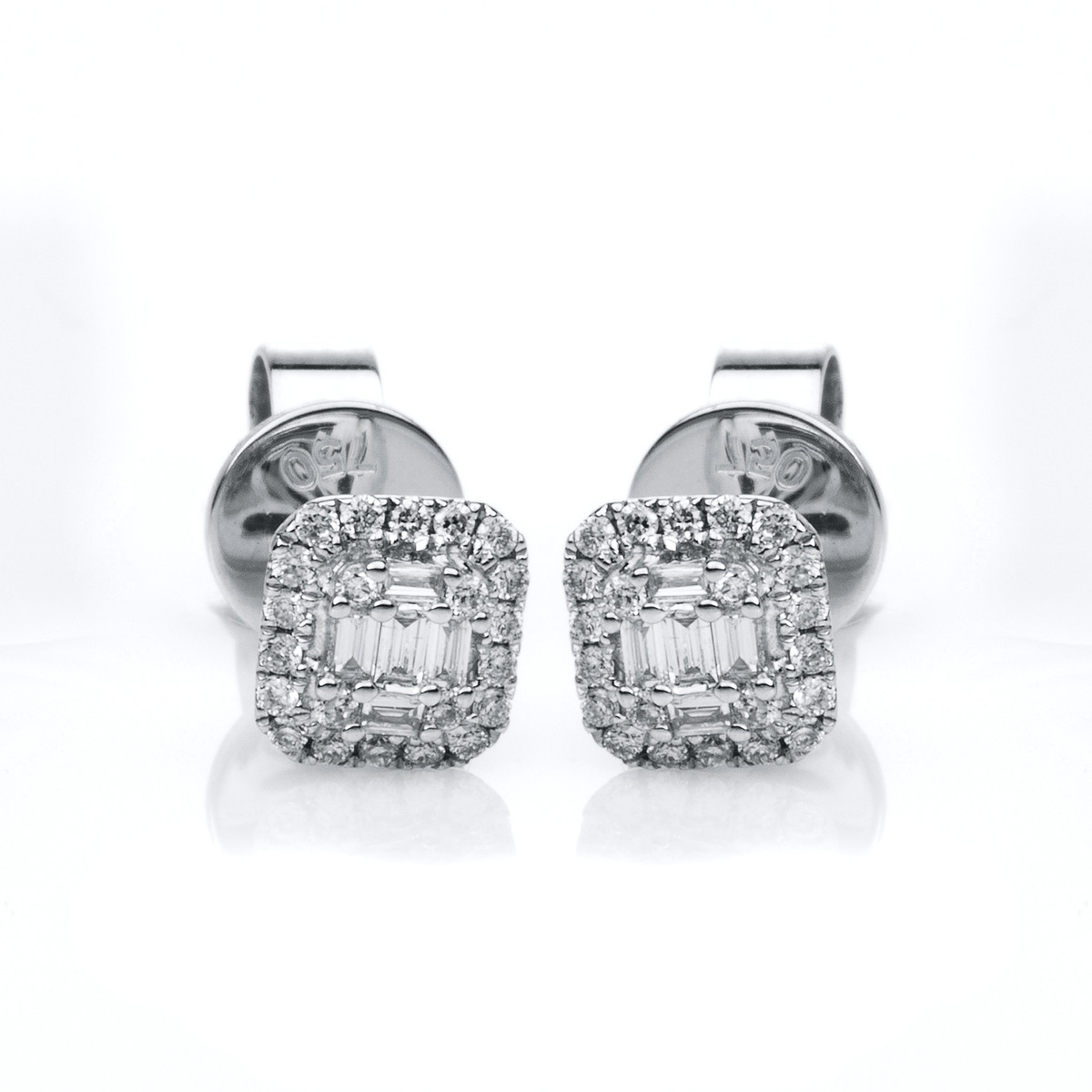 Ohrstecker 18 kt WG