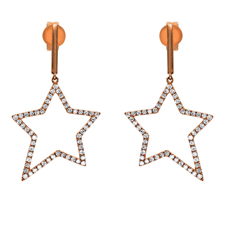 Ohrschmuck 18 kt RG "Stern"