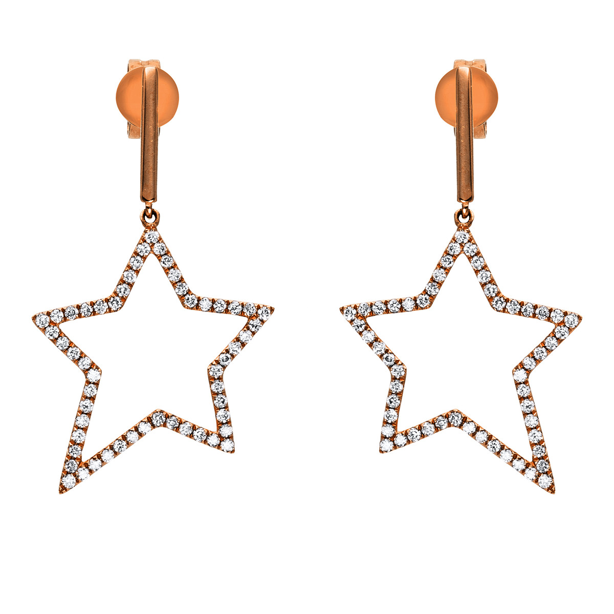 Ohrschmuck 18 kt RG "Stern"