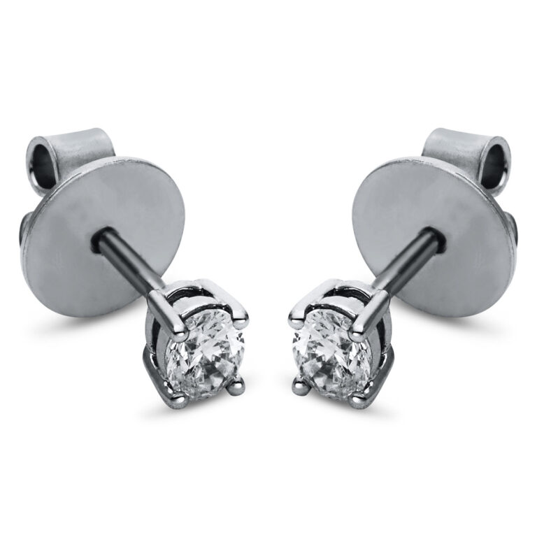 Ohrstecker 4er-Krappe 18 kt WG