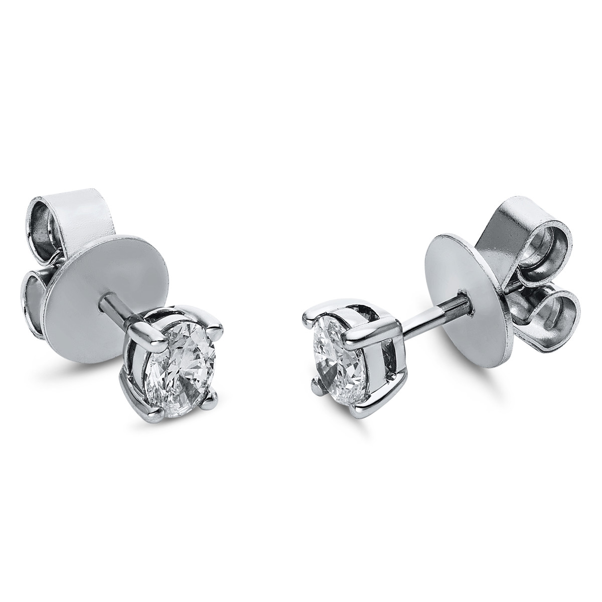 Ohrstecker 4er-Krappe 18 kt WG