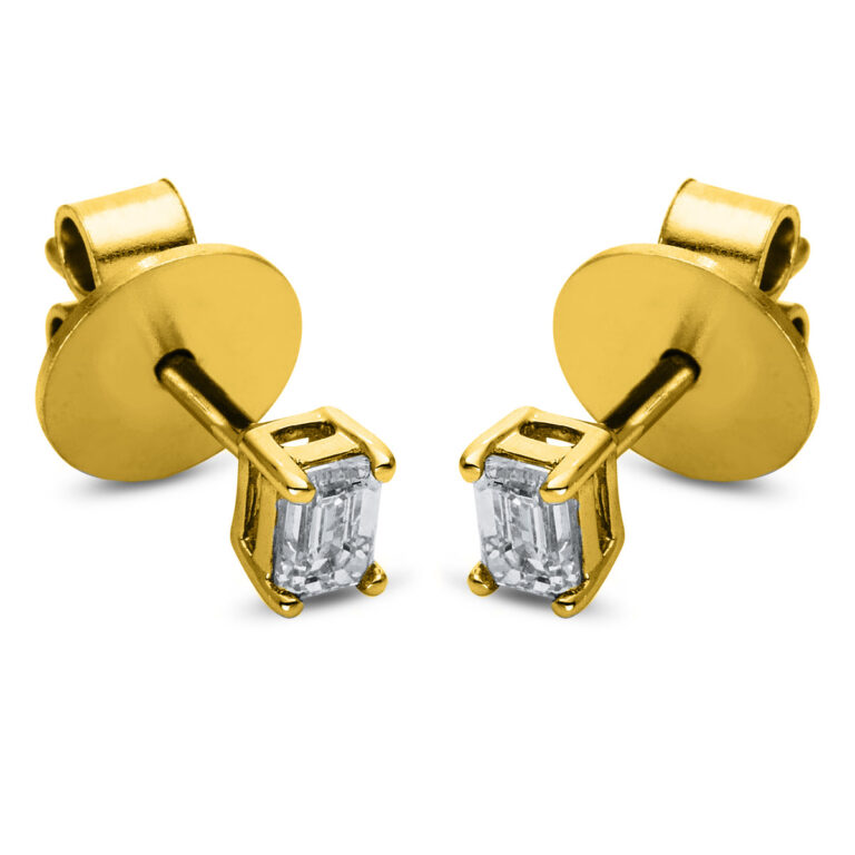 Ohrstecker 4er-Krappe 18 kt GG