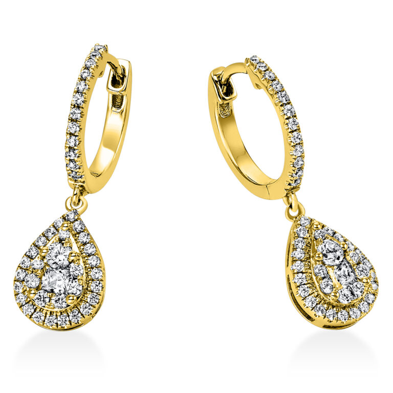 Ohrschmuck 14 kt GG "Tropfen"