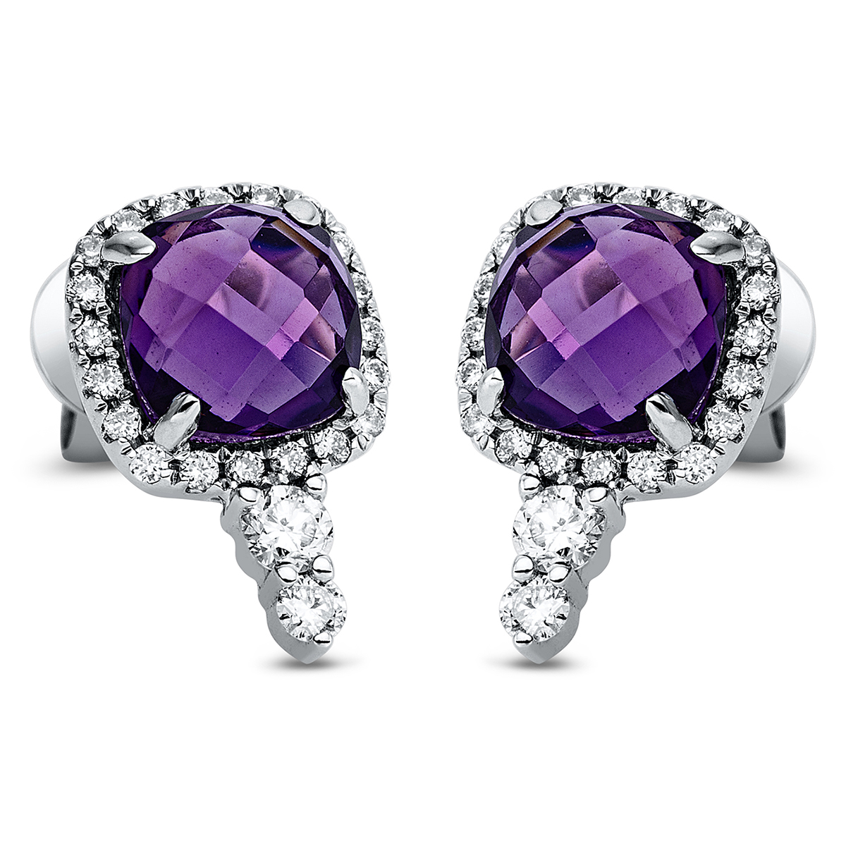 Ohrschmuck 4er-Krappe 18 kt WG