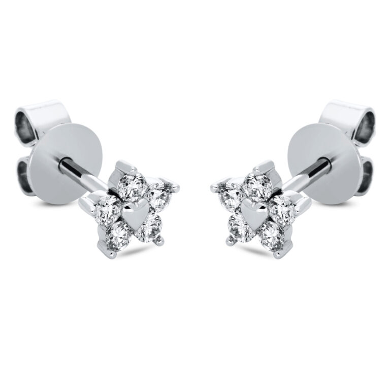 Ohrstecker 18 kt WG "Stern"