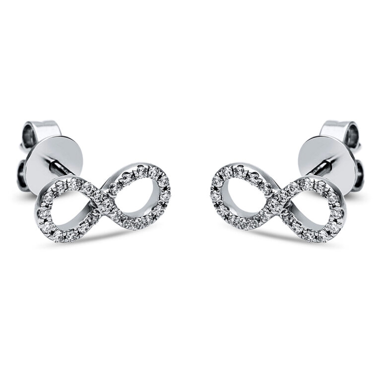 Ohrstecker 14 kt WG "Infinity"