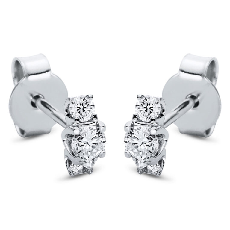 Ohrstecker 18 kt WG