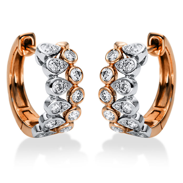 Creolen 18 kt RG+WG