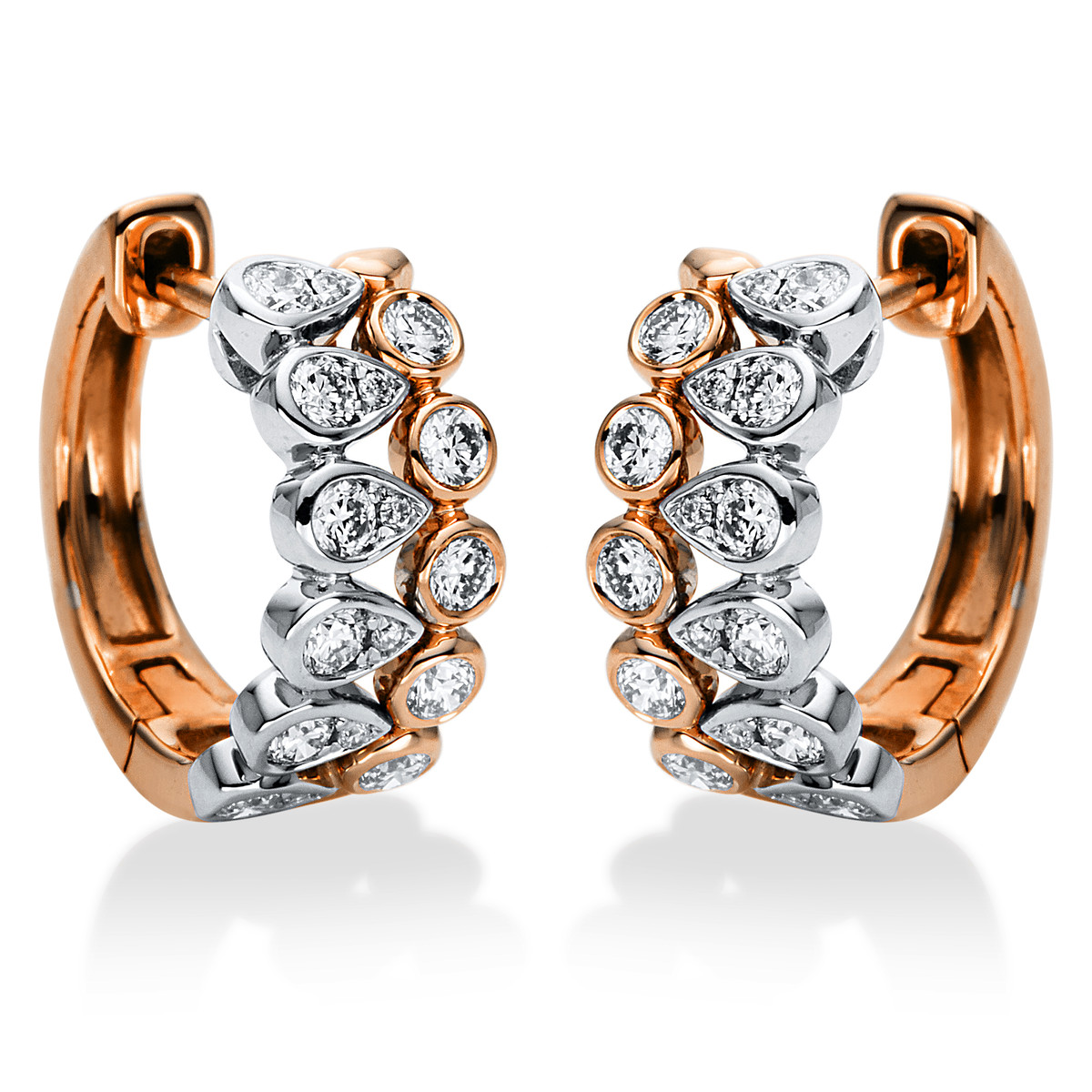 Creolen 18 kt RG+WG
