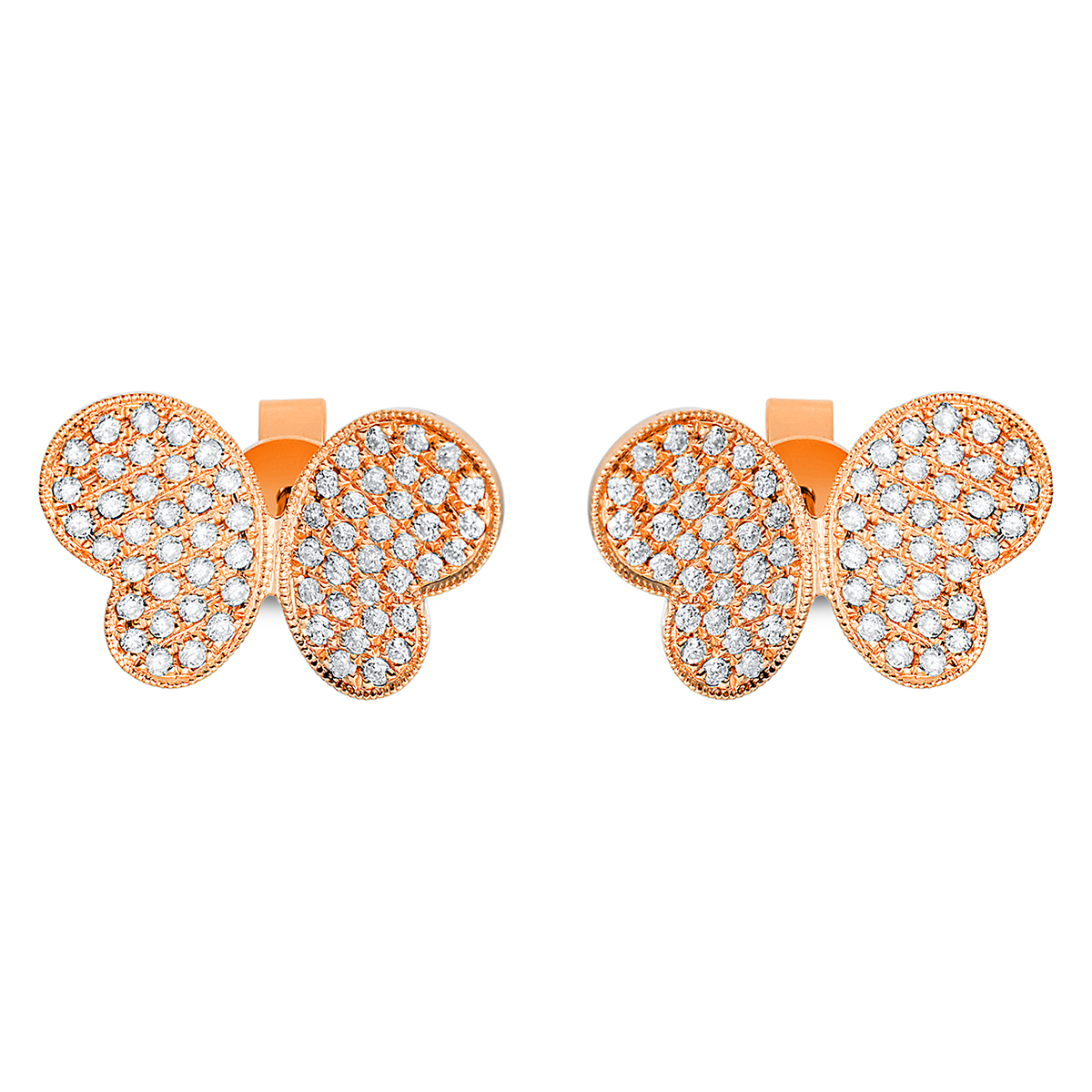 Ohrschmuck 18 kt RG "Schmetterling"
