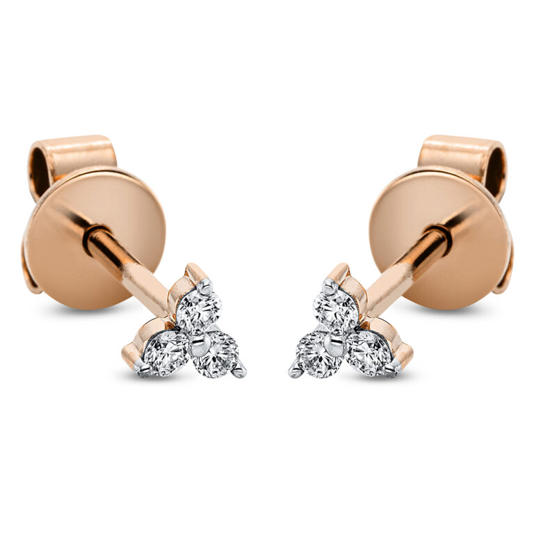 Ohrstecker 18 kt RG+WG