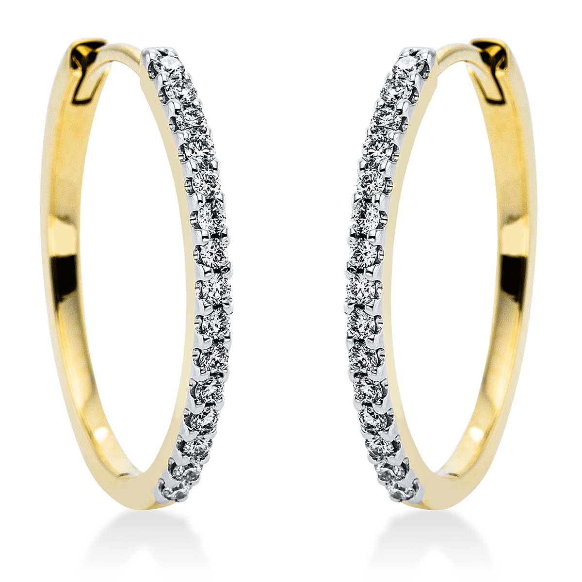 Creolen 18 kt GG+WG