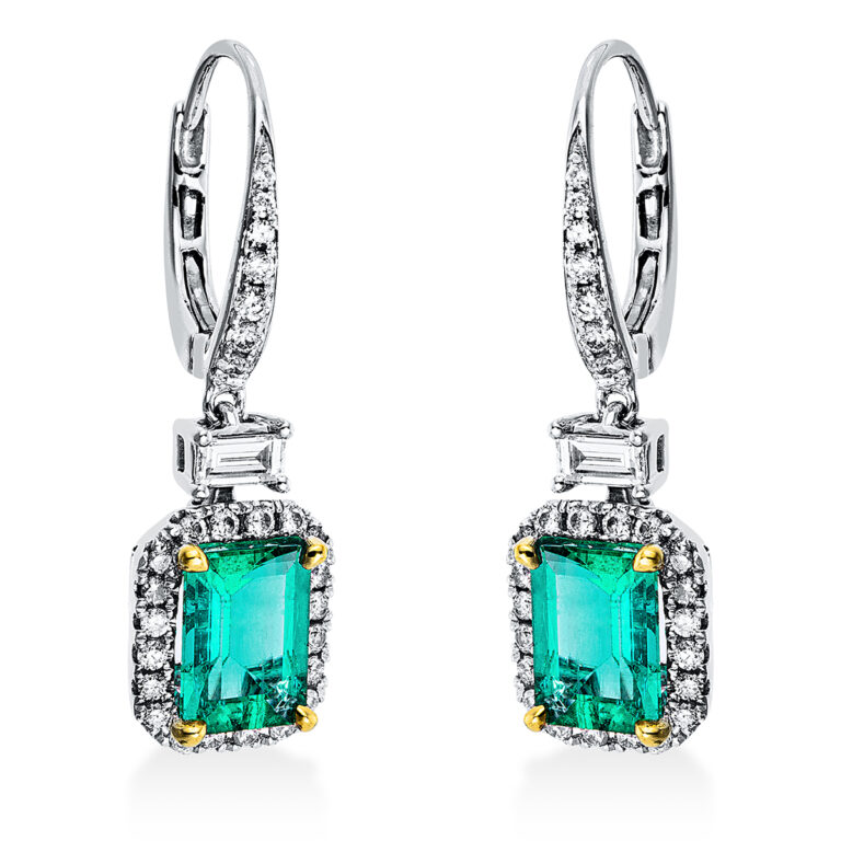 Ohrschmuck 4er-Krappe 18 kt WG+GG