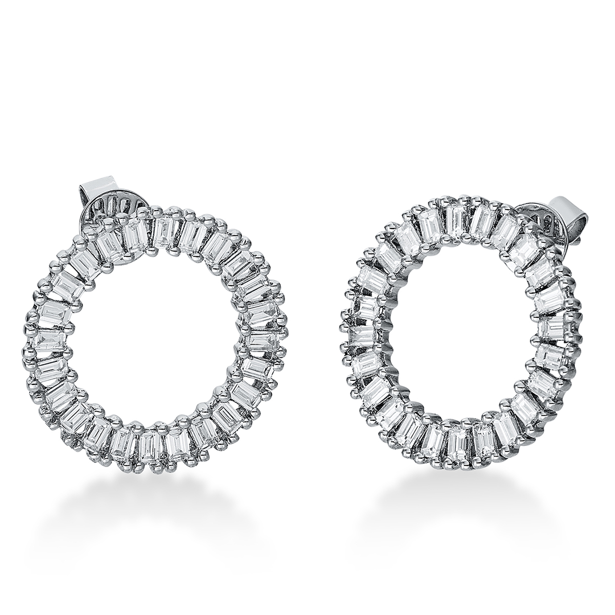 Ohrschmuck 18 kt WG "Kreis"