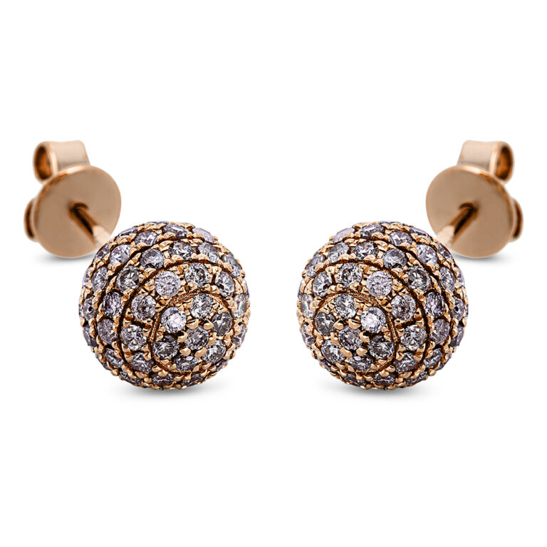 Ohrstecker 18 kt RG "Kugel"