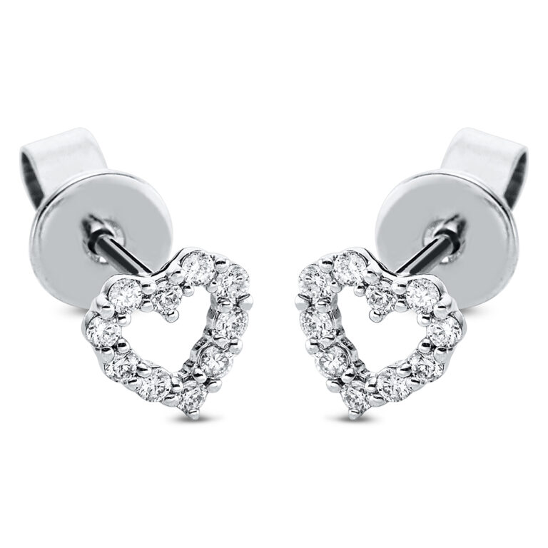 Ohrstecker 18 kt WG "Herz"