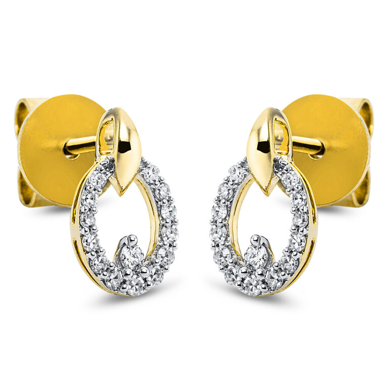 Ohrschmuck 18 kt GG "Kreis"