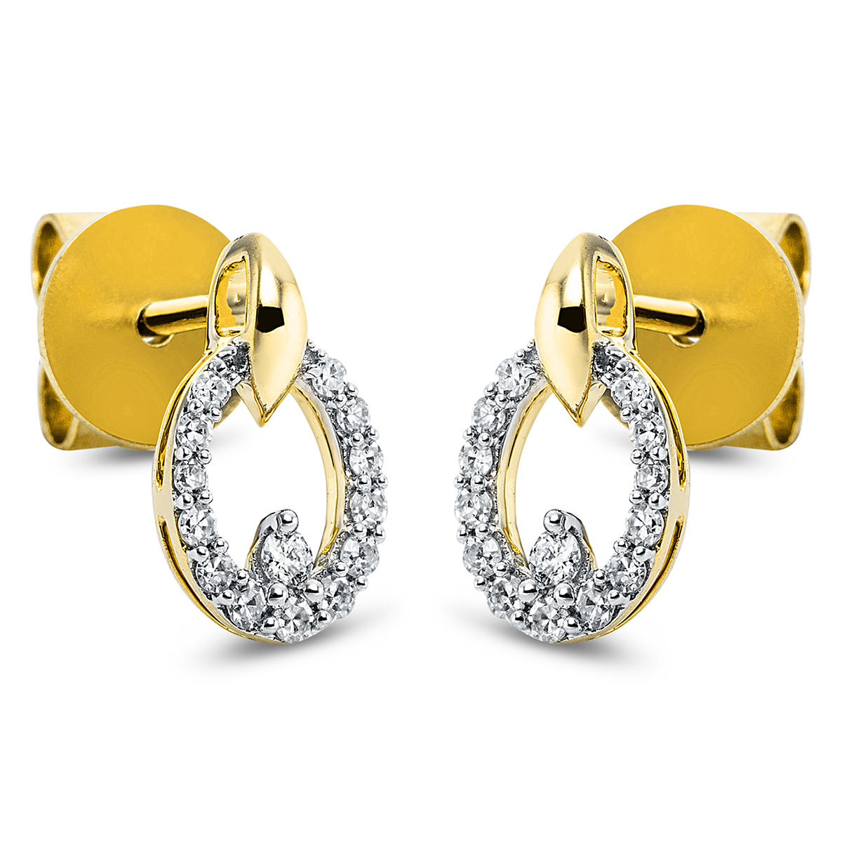 Ohrschmuck 18 kt GG "Kreis"