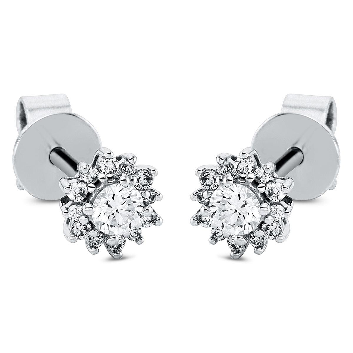 Ohrstecker 18 kt WG "Sonne"