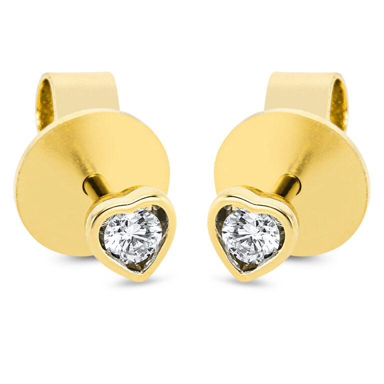 Ohrstecker 18 kt GG "Herz"
