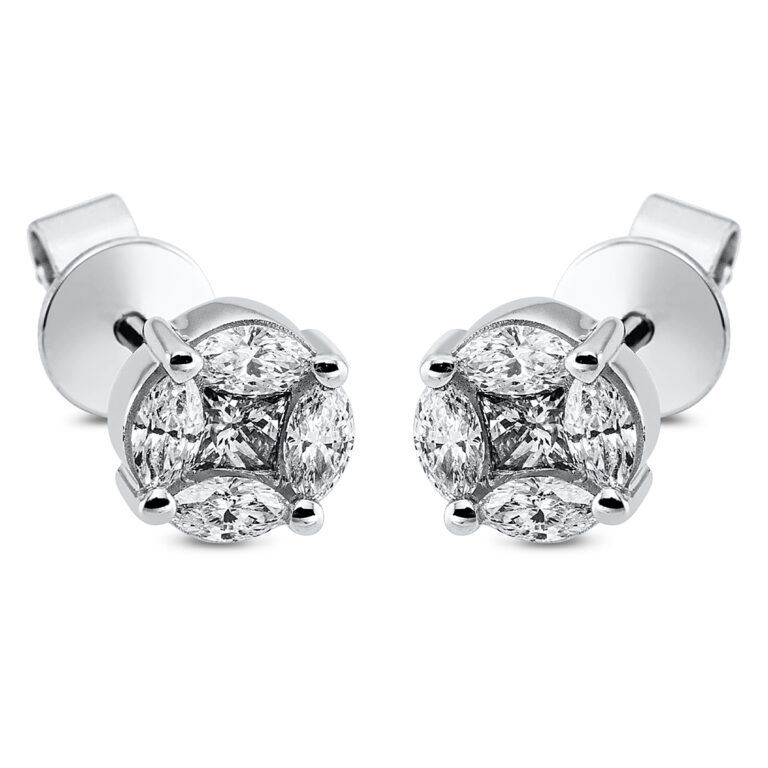 Ohrstecker 18 kt WG