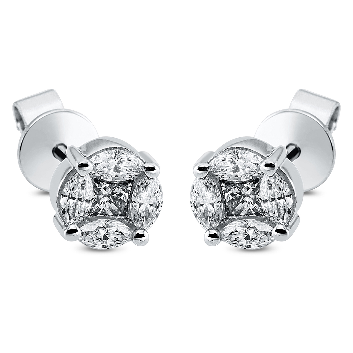 Ohrstecker 18 kt WG