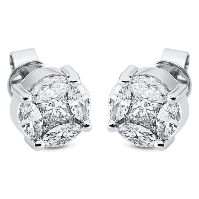Ohrstecker 18 kt WG