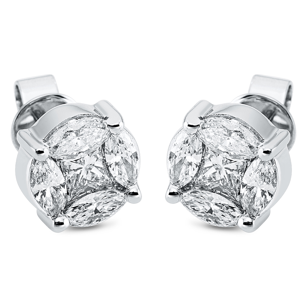 Ohrstecker 18 kt WG