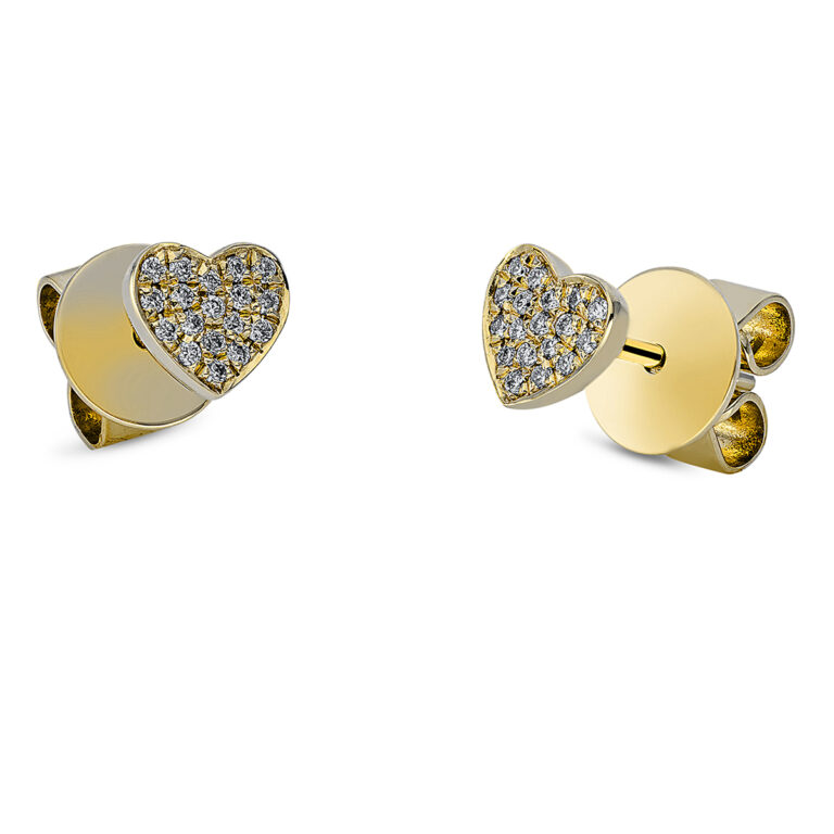 Ohrstecker 18 kt GG "Herz"