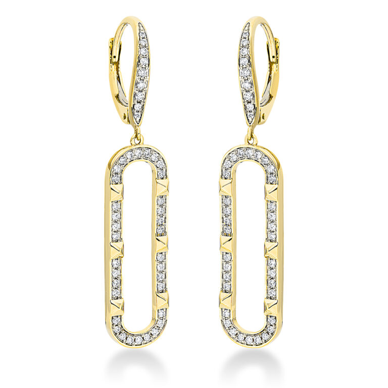 Ohrschmuck 18 kt GG+WG